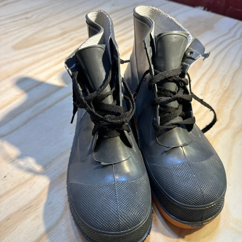 Onguard Men's Steel Toe Waterproof Rubber Lace Up Work Safety Boots Size 11